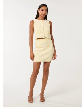 Aria Boucle Knit Top and Skirt Set